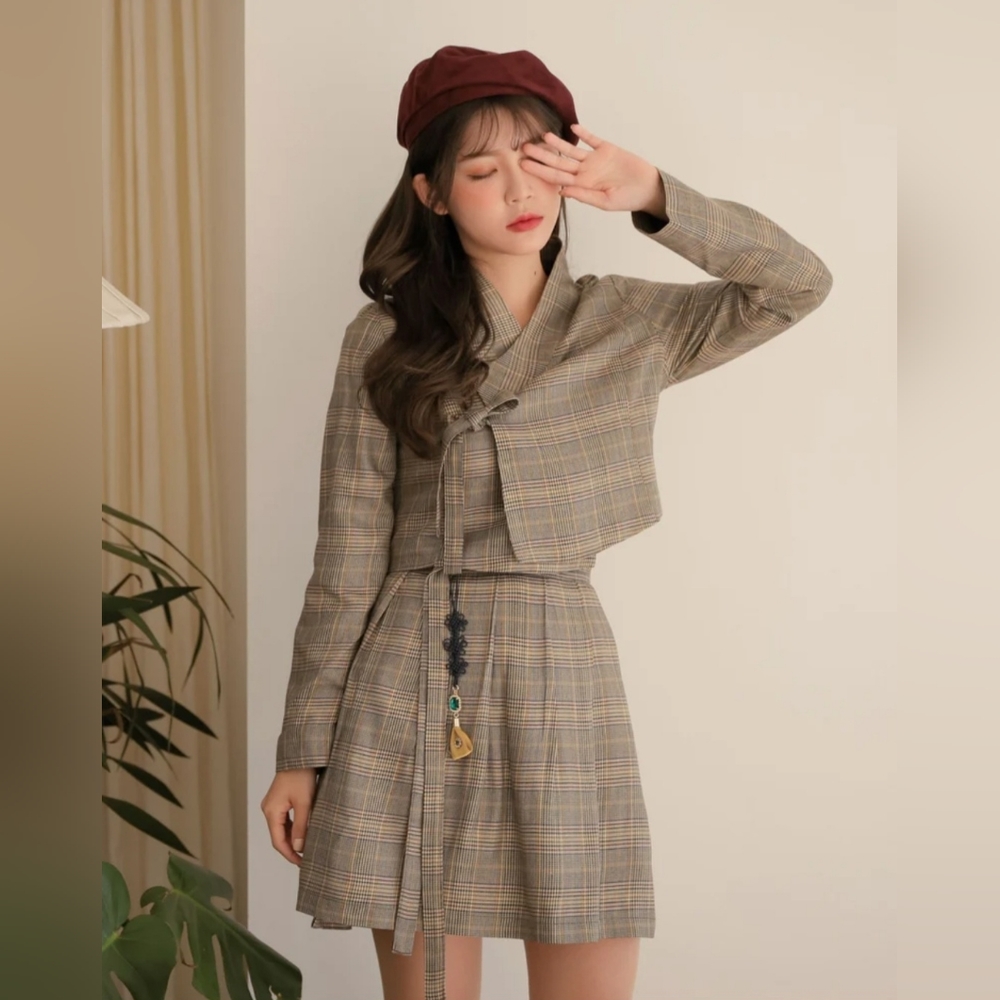 Hanbok wrap top jacket